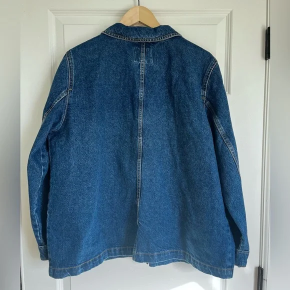 Denim Button Up Chore Jacket - Picture 4 of 5